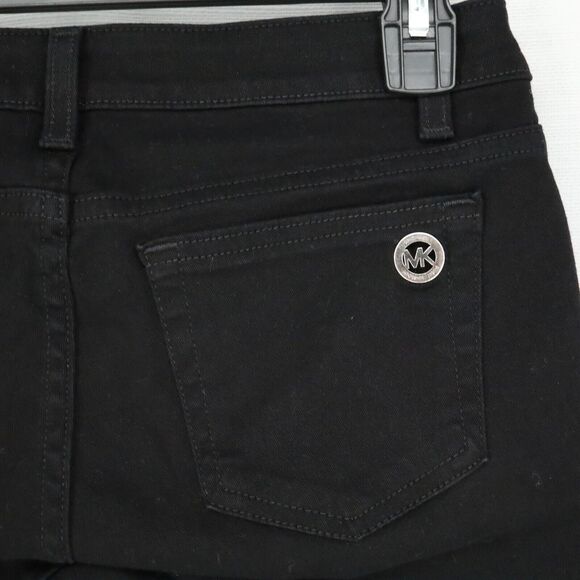Michael Kors Jeans Petites 2P Black Izzy Skinny Stretch Denim Zip Pockets - Picture 12 of 16
